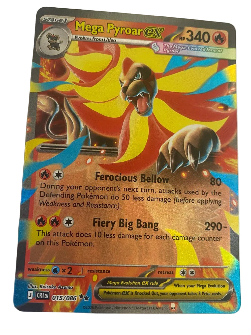 mega pyroar ex