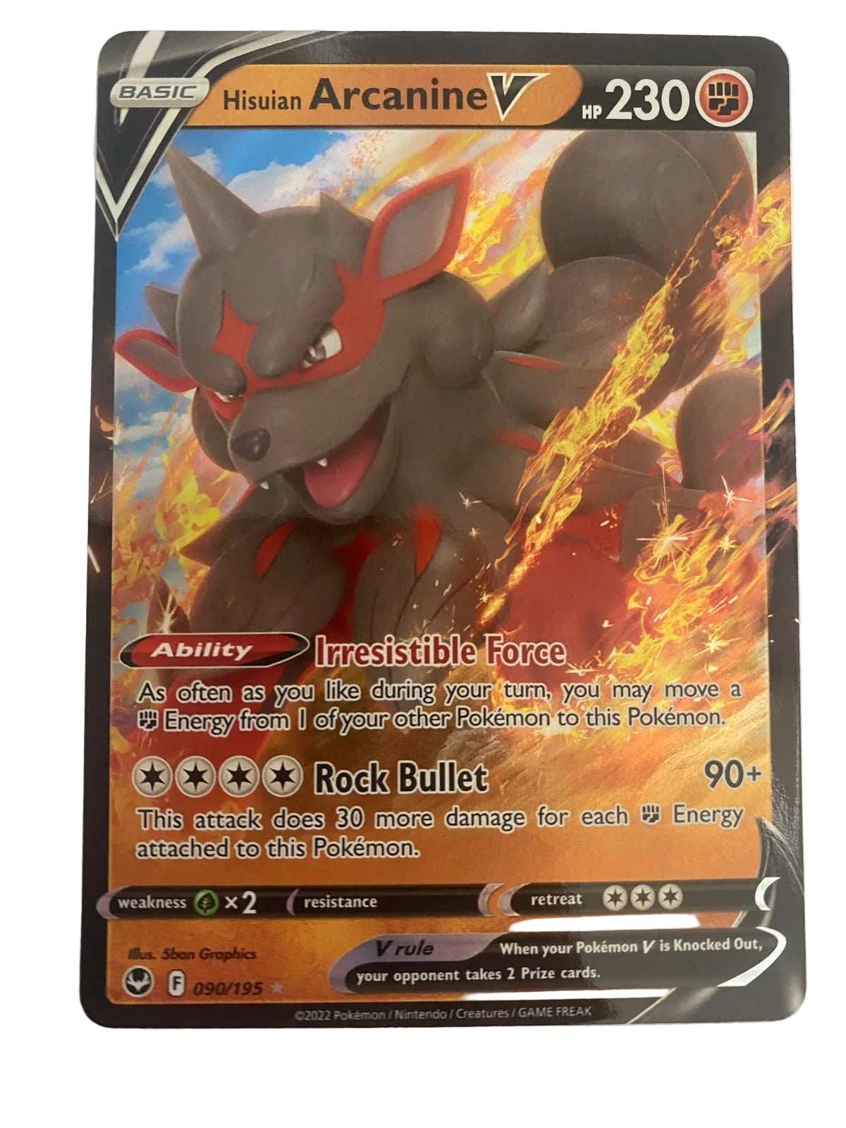 hisuian arcanine v